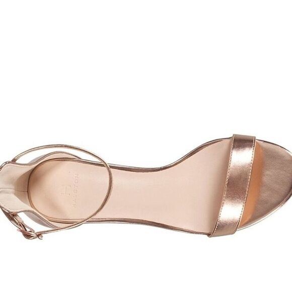 H Halston Women's Practical Block Heel Dress Sandals in Rose Gold Size 8.5and 9 - Picture 10 of 10